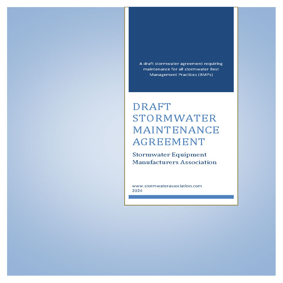 Cover of Stormwater Maintenance Ageement Document